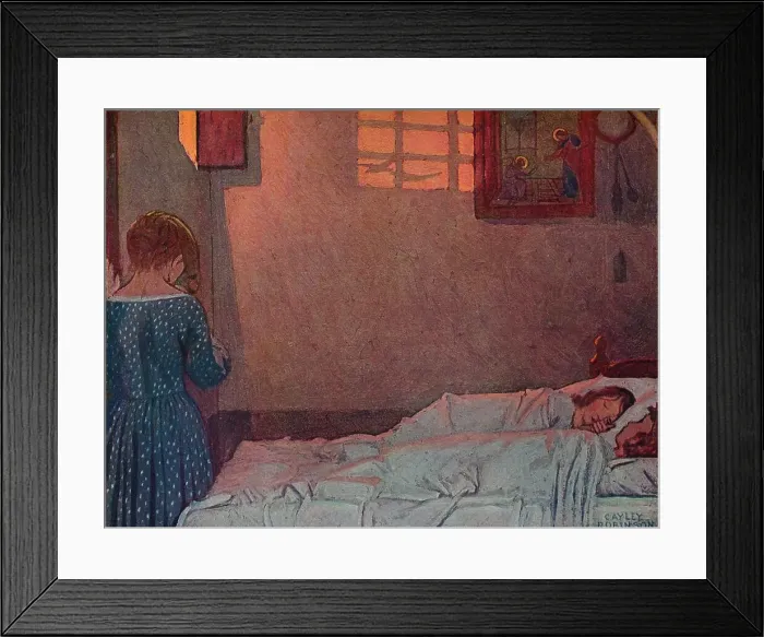 Framed Print : A Summer Evening, c1910. Artist: Frederick Cayley Robinson Framed Print : A Summer Evening, c1910. Artist: Frederick Cayley Robinson