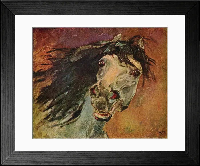Framed Print : Tete De Cheval Andalou, c1910. Artist: Alfred Roll Framed Print : Tete De Cheval Andalou, c1910. Artist: Alfred Roll
