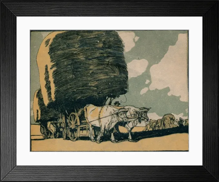 Framed Print : Harvest, c1910. Artist: Otto Richard Bossert Framed Print : Harvest, c1910. Artist: Otto Richard Bossert