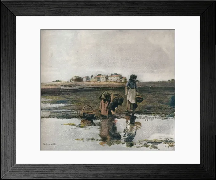 Framed Print : Mussel Picking, c1908. Artist: William Page Atkinson Wells Framed Print : Mussel Picking, c1908. Artist: William Page Atkinson Wells