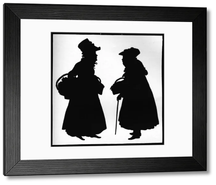 Framed Print : Bath Characters, c1832. Artist: Auguste Amant Constant Fidele Edouart Framed Print : Bath Characters, c1832. Artist: Auguste Amant Constant Fidele Edouart