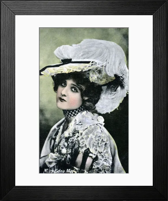 Framed Print : Edna May (1878-1948), American singer and actress, early 20th century Framed Print : Edna May (1878-1948), American singer and actress, early 20th century