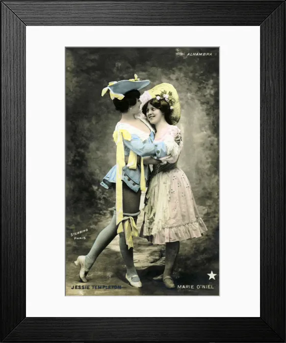 Framed Print : Jessie Templeton and Marie O Niel, actresses, 1905. Artist: Stebbing Framed Print : Jessie Templeton and Marie O Niel, actresses, 1905. Artist: Stebbing