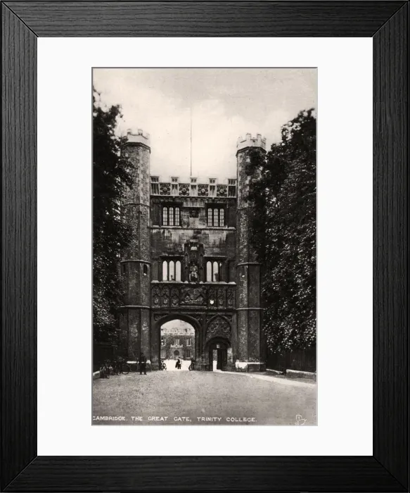 Framed Print : The Great Gate, Trinity College, Cambridge, early 20th century. Artist: Raphael Tuck & Sons Framed Print : The Great Gate, Trinity College, Cambridge, early 20th century. Artist: Raphael Tuck & Sons
