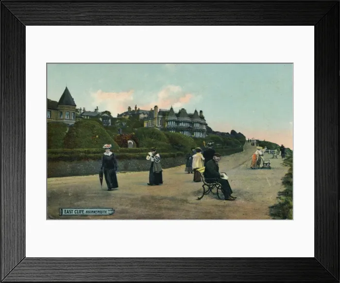Framed Print : East Cliff, Bournemouth, c1905 Framed Print : East Cliff, Bournemouth, c1905