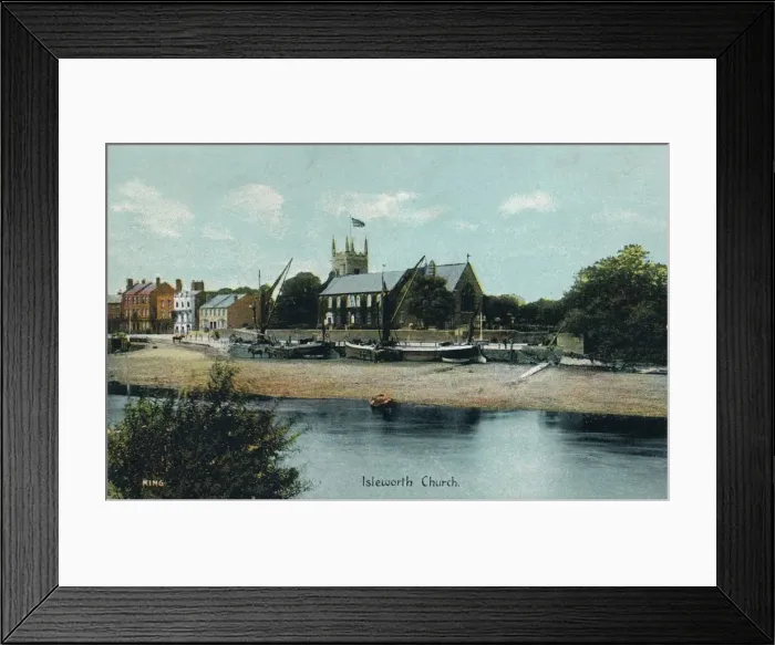 Framed Print : Isleworth Church, London, c1905 Framed Print : Isleworth Church, London, c1905