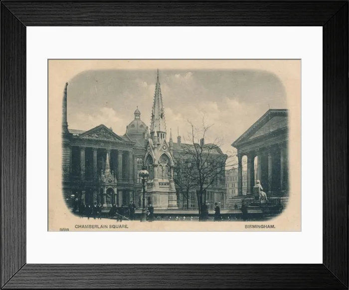 Framed Print : Chamberlain Square, Birmingham, c1905 Framed Print : Chamberlain Square, Birmingham, c1905