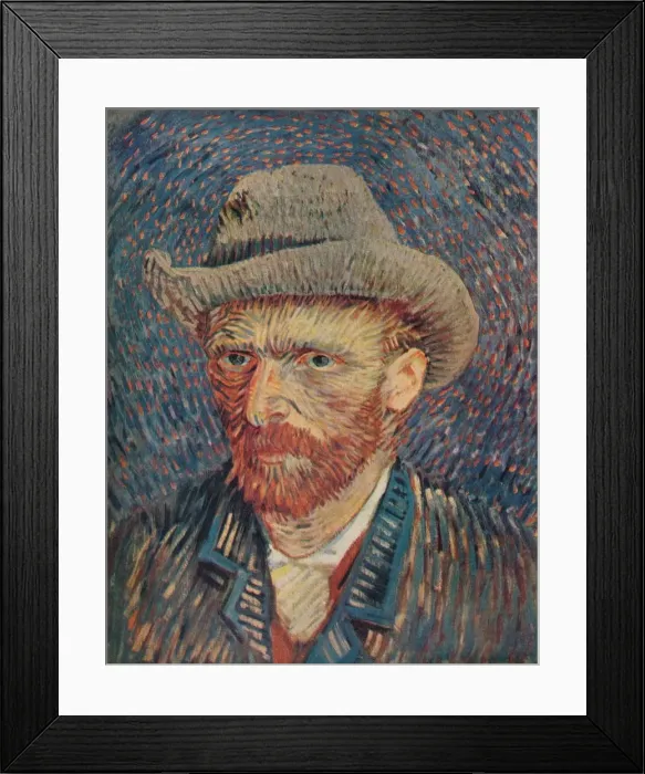 Framed Print : Portrait De L Artiste, 1887. Artist: Vincent van Gogh Framed Print : Portrait De L Artiste, 1887. Artist: Vincent van Gogh