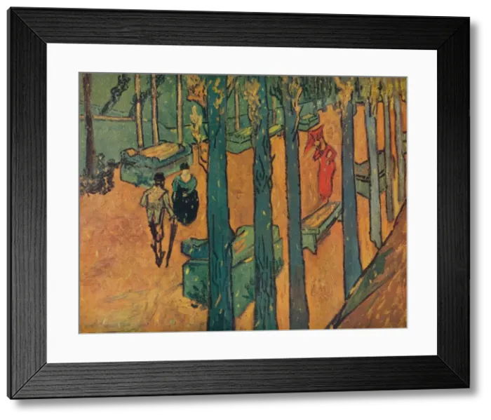 Framed Print : Le Aliscamps, 1888. Artist: Vincent van Gogh Framed Print : Le Aliscamps, 1888. Artist: Vincent van Gogh