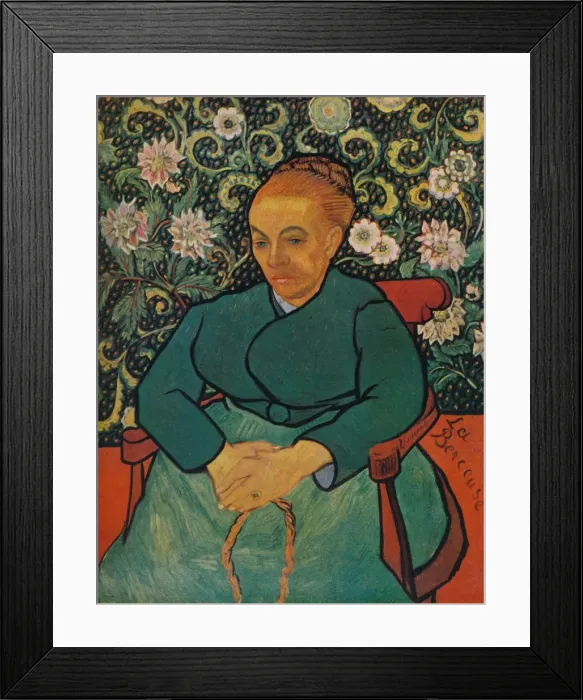 Framed Print : La Berceuse (Portrait of Madame Roulin), 1889. Artist: Vincent van Gogh Framed Print : La Berceuse (Portrait of Madame Roulin), 1889. Artist: Vincent van Gogh