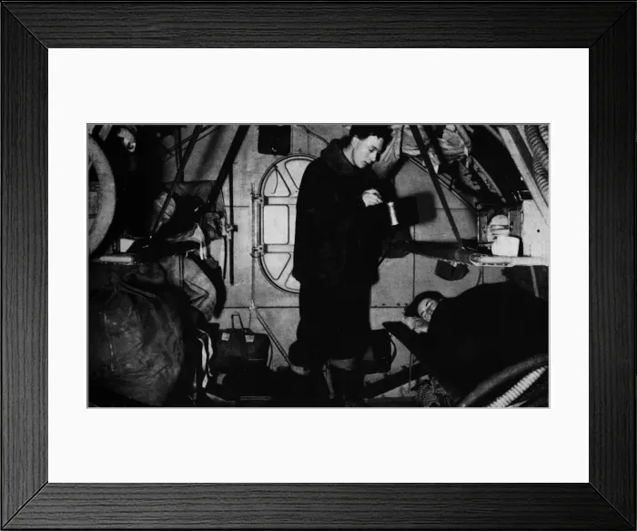 Framed Print : An RAF rigger serving breakfast at 6. 30 am, c1940 (1943) Framed Print : An RAF rigger serving breakfast at 6. 30 am, c1940 (1943)
