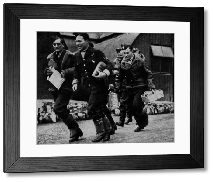 Framed Print : Members of the RAF ready for action during World War II, c1940 (1943) Framed Print : Members of the RAF ready for action during World War II, c1940 (1943)