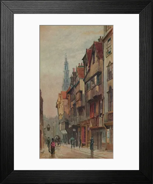 Framed Print : View of Wych Street, Westminster, looking east from New Inn gateway, London, c1880. Artist: John Crowther Framed Print : View of Wych Street, Westminster, looking east from New Inn gateway, London, c1880. Artist: John Crowther