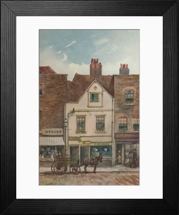 Framed Print : View of no 72 Cheyne Walk, Chelsea, London, 1883. Artist: John Crowther Framed Print : View of no 72 Cheyne Walk, Chelsea, London, 1883. Artist: John Crowther