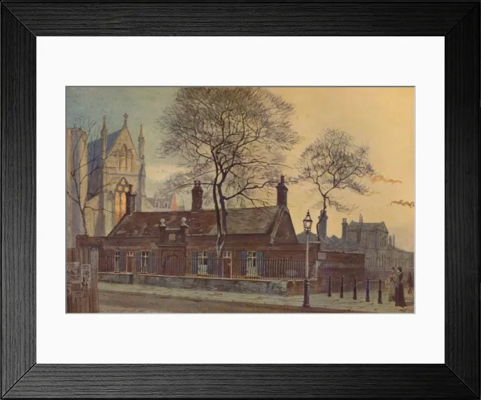 Framed Print : Butlers Almshouses, Westminster, London, 1879 (1926). Artist: John Crowther Framed Print : Butlers Almshouses, Westminster, London, 1879 (1926). Artist: John Crowther