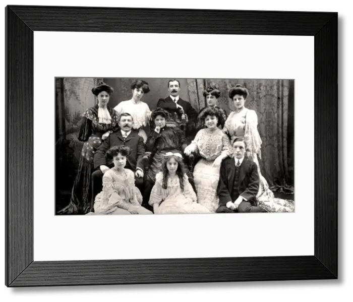 Framed Print : The Lloyd Family, early 20th century. Artist: Rotary Photo