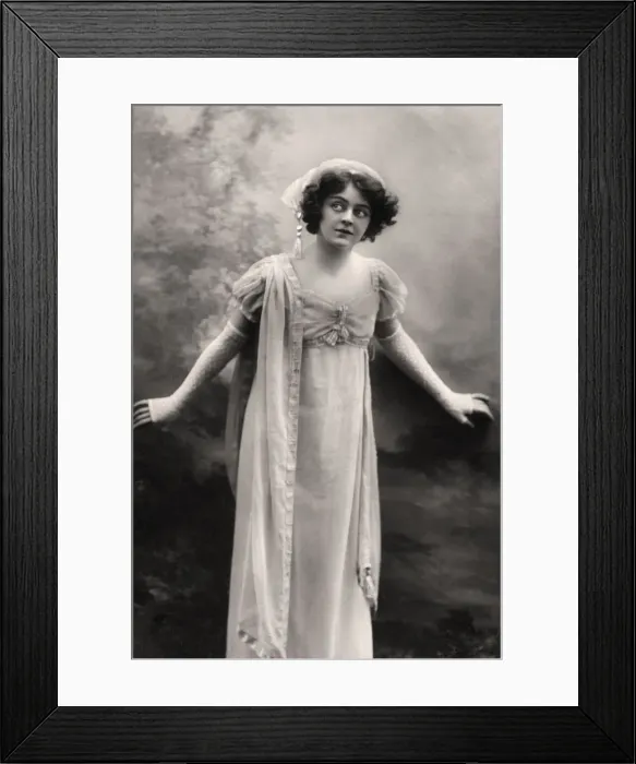 Framed Print : Adrienne Augarde (1882-1913), English actress, 1907 Framed Print : Adrienne Augarde (1882-1913), English actress, 1907
