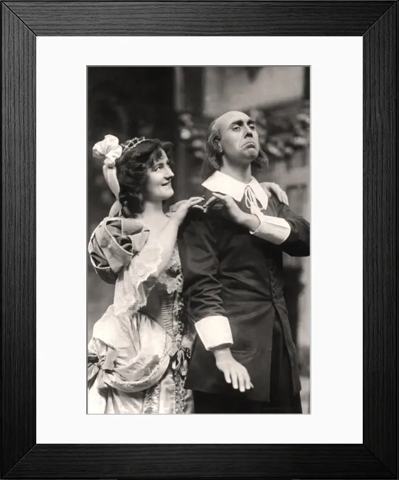 Framed Print : Louie Pounds and Powis Pinder in Lady Tatters, 1907. Artist: Foulsham and Banfield
