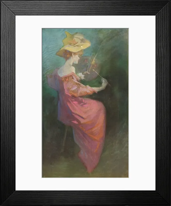 Framed Print : La Peinture, c1893. Artist: Jules Cheret Framed Print : La Peinture, c1893. Artist: Jules Cheret