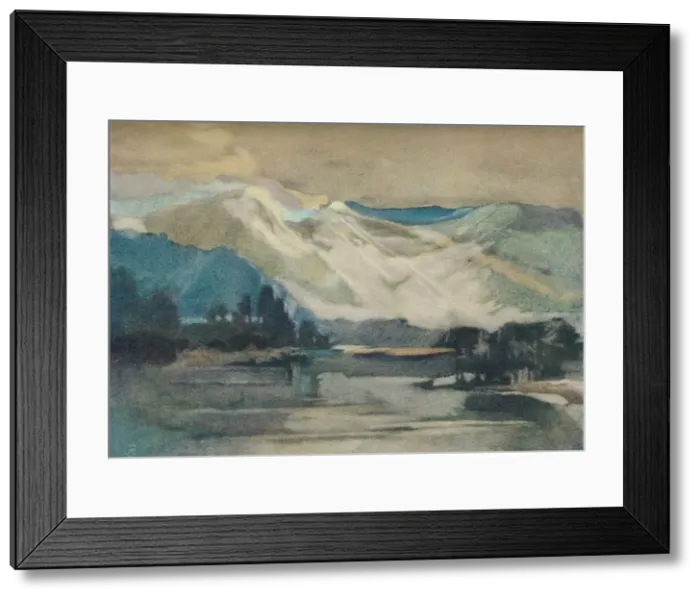 Framed Print : On The Shuswap Lake, c1911. Artist: Charles John Collings Framed Print : On The Shuswap Lake, c1911. Artist: Charles John Collings