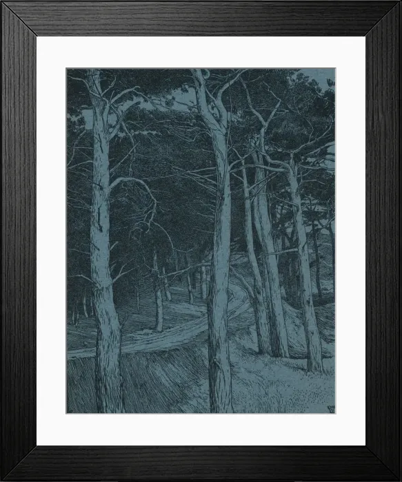Framed Print : Woodland, c1912. Artist: Willem Wenckebach Framed Print : Woodland, c1912. Artist: Willem Wenckebach