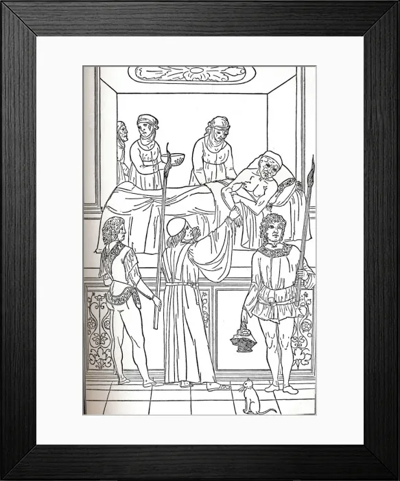 Framed Print : Ketham: Fasciculus Medicinae, Venice, 1493, The Treatment Of The Plauge, c1493 Framed Print : Ketham: Fasciculus Medicinae, Venice, 1493, The Treatment Of The Plauge, c1493