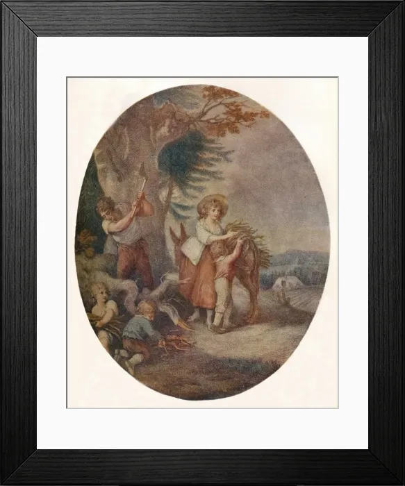 Framed Print : November, c1785. Artist: Daniel Gardner Framed Print : November, c1785. Artist: Daniel Gardner