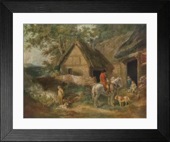 Framed Print : A Boy Employed Burning The Weeds, 1799. Artist: James Ward Framed Print : A Boy Employed Burning The Weeds, 1799. Artist: James Ward