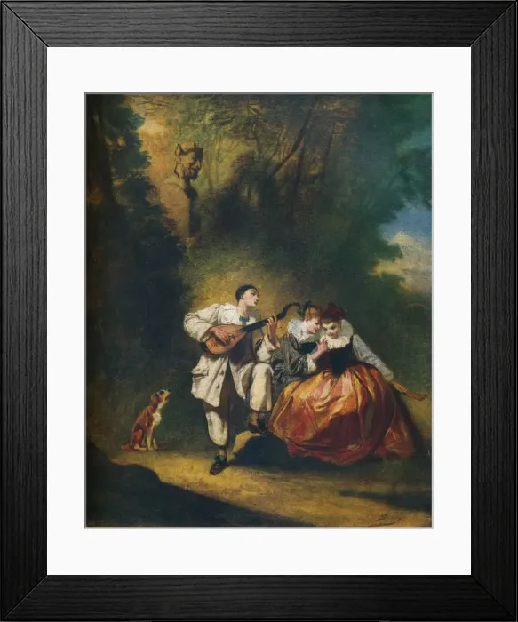 Framed Print : Fete Galante, c1860. Artist: Nicholas Edward Gabe Framed Print : Fete Galante, c1860. Artist: Nicholas Edward Gabe
