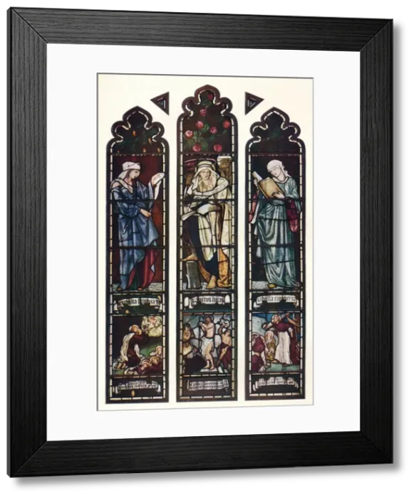 Framed Print : Sibyl Window, Jesus College Chapel, Cambridge, c1872. Artist: Sir Edward Coley Burne-Jones Framed Print : Sibyl Window, Jesus College Chapel, Cambridge, c1872. Artist: Sir Edward Coley Burne-Jones