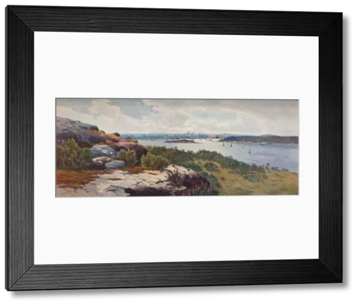 Framed Print : Sydney From Vaucluse, c1906. Artist: Henri Tebbitt Framed Print : Sydney From Vaucluse, c1906. Artist: Henri Tebbitt