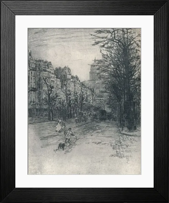 Framed Print : Avenue Des Gobelins, Paris, c1908. Artist: Frank Milton Armington Framed Print : Avenue Des Gobelins, Paris, c1908. Artist: Frank Milton Armington