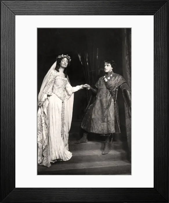 Framed Print : Dorothea Baird (1875-1933) and Harcourt Williams (1880-1957) in Paola and Francesca, 1907. Artist: Foulsham and Banfield Framed Print : Dorothea Baird (1875-1933) and Harcourt Williams (1880-1957) in Paola and Francesca, 1907. Artist: Foulsham and Banfield