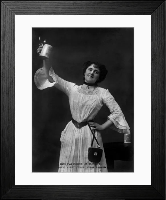 Framed Print : Eva Moore as Kathie in Boys, First Come, First Served, 1903. Artist: Ellis & Walery Framed Print : Eva Moore as Kathie in Boys, First Come, First Served, 1903. Artist: Ellis & Walery