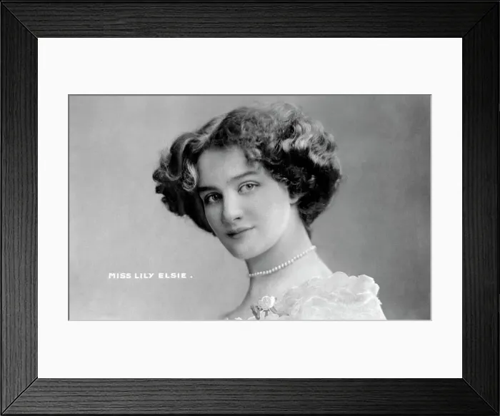 Framed Print : Lily Elsie (1886-1962), English actress, early 20th century. Artist: Johnston & Hoffman Framed Print : Lily Elsie (1886-1962), English actress, early 20th century. Artist: Johnston & Hoffman