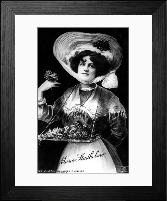 Framed Print : Marie Studholme (1875-1930), English actress, 1906. Artist: Milton Character Sketches Framed Print : Marie Studholme (1875-1930), English actress, 1906. Artist: Milton Character Sketches