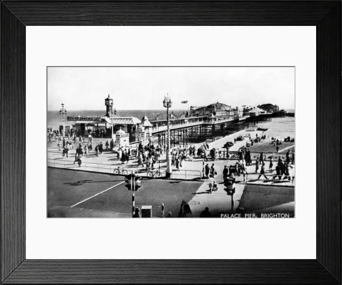 Framed Print : Palace Pier, Brighton, Sussex, early 20th century Framed Print : Palace Pier, Brighton, Sussex, early 20th century