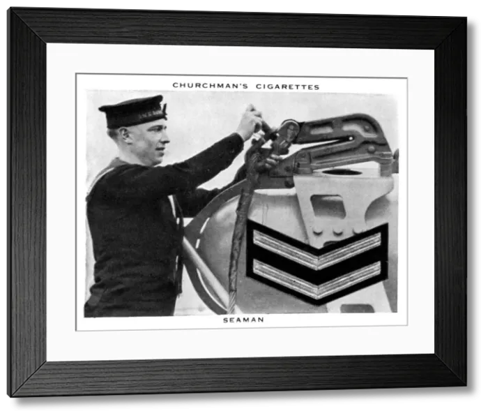 Framed Print : Seaman, 1937. Artist: WA & AC Churchman Framed Print : Seaman, 1937. Artist: WA & AC Churchman
