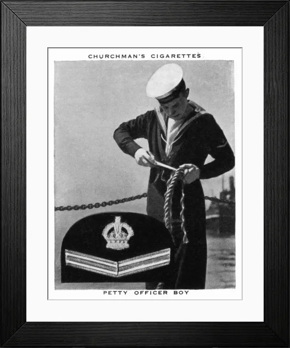 Framed Print : Petty Officer Boy, 1937. Artist: WA & AC Churchman Framed Print : Petty Officer Boy, 1937. Artist: WA & AC Churchman