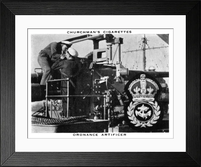 Framed Print : Ordnance Artificer, 1937. Artist: WA & AC Churchman Framed Print : Ordnance Artificer, 1937. Artist: WA & AC Churchman