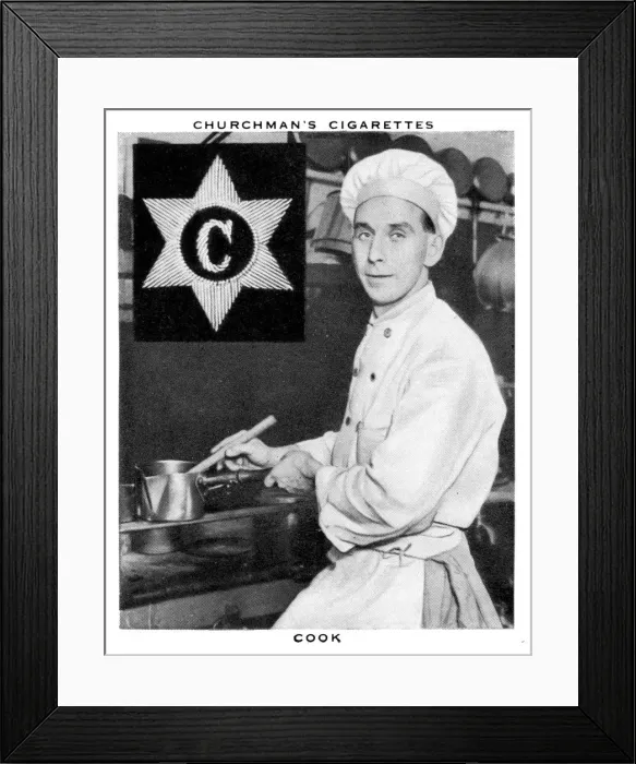 Framed Print : Cook, 1937. Artist: WA & AC Churchman Framed Print : Cook, 1937. Artist: WA & AC Churchman