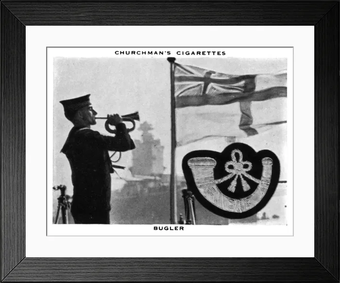 Framed Print : Bugler, 1937. Artist: WA & AC Churchman Framed Print : Bugler, 1937. Artist: WA & AC Churchman