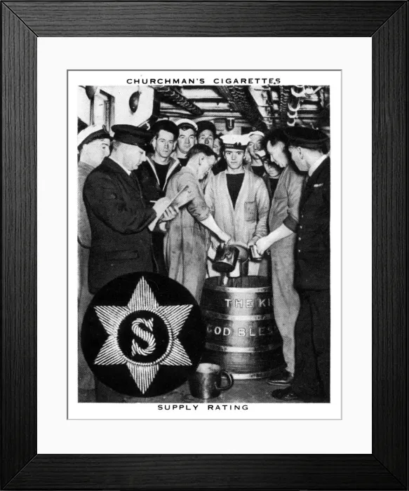 Framed Print : Supply Rating, 1937. Artist: WA & AC Churchman Framed Print : Supply Rating, 1937. Artist: WA & AC Churchman