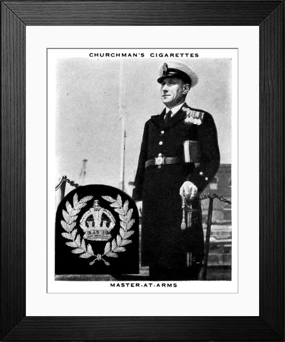Framed Print : Master-At-Arms, 1937. Artist: WA & AC Churchman Framed Print : Master-At-Arms, 1937. Artist: WA & AC Churchman
