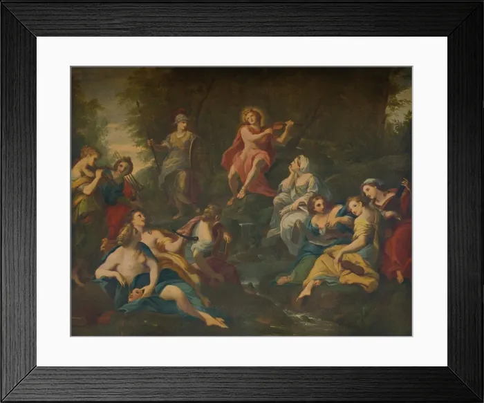 Framed Print : Apollo and the Muses, 1772. Artist: Angelika Kauffmann Framed Print : Apollo and the Muses, 1772. Artist: Angelika Kauffmann
