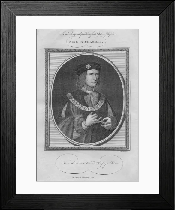 Framed Print : King Richard III, 1786 Framed Print : King Richard III, 1786
