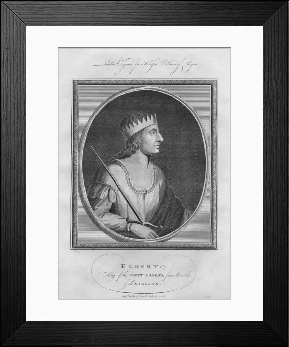 Framed Print : Egbert, King of Wessex, 1786 Framed Print : Egbert, King of Wessex, 1786