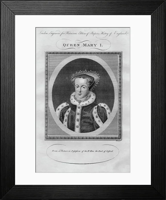 Framed Print : Queen Mary I, 1780s Framed Print : Queen Mary I, 1780s