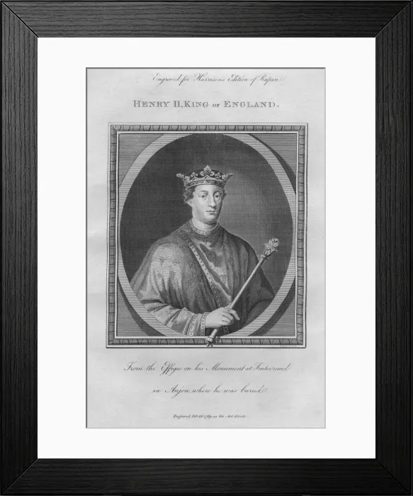 Framed Print : King Henry II, 1789 Framed Print : King Henry II, 1789