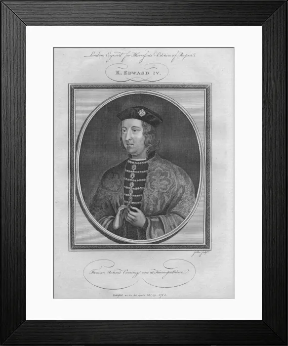 Framed Print : King Edward IV, 1785 Framed Print : King Edward IV, 1785